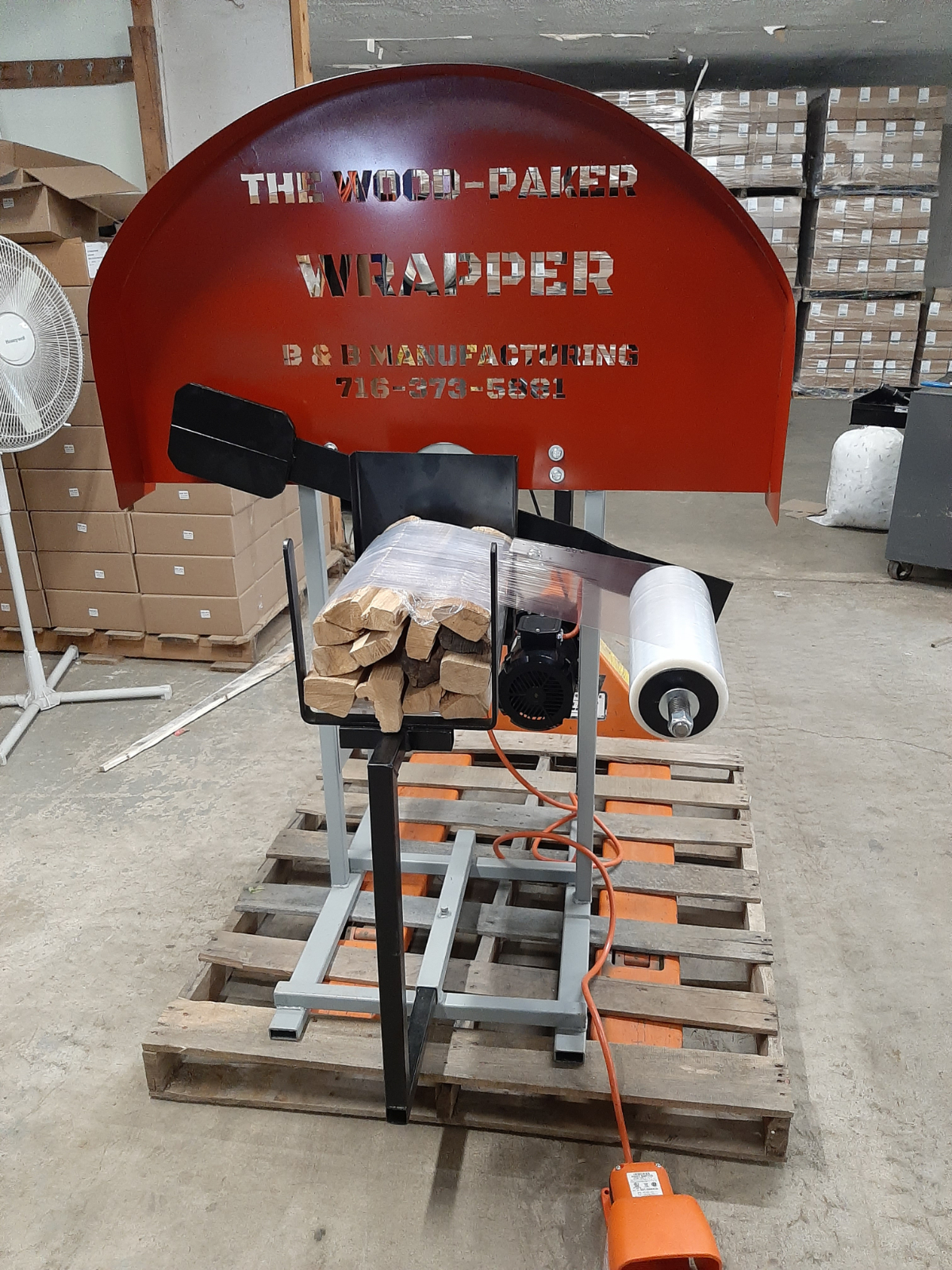 Fire Wood Bundling Machine The Wood Paker, Firewood Shrink Wrap Machine